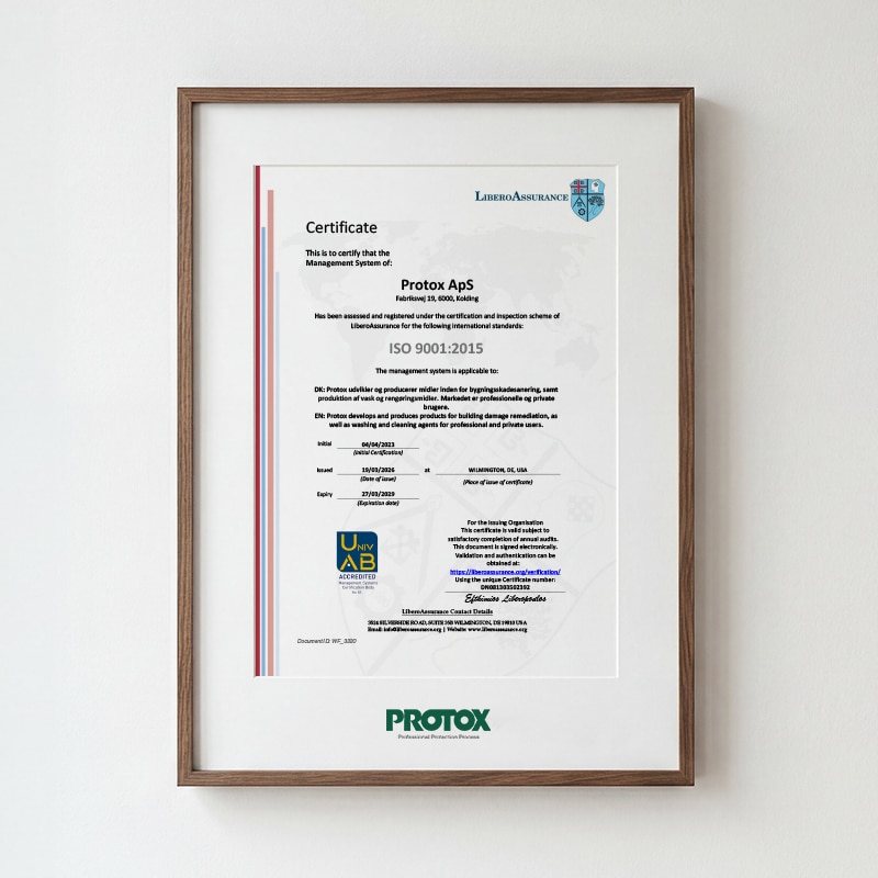 PROTOX ISO-9001-2015 Zertifikat